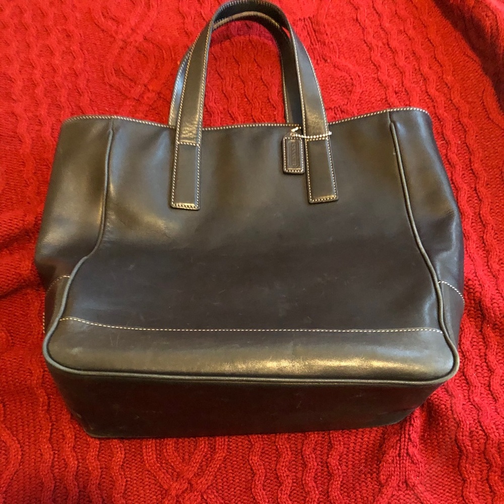 Coach black tote